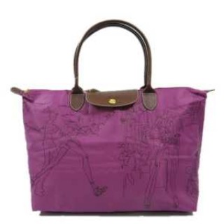 Sacs A Main Acheter Sac Longchamp pas cher en lignes Pliage Broderie Violet